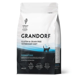 Сухой корм Grandorf VeterinaryDermatosis для кошек при дерматозах, 400 г