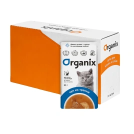 Влажный корм Organix Preventive Line суп Cod, Vegetables & Rice для котят, с треской, овощами и рисом, 80 г