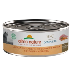 Влажный корм Almo Nature для кошек с курицей и морковью, 100 г