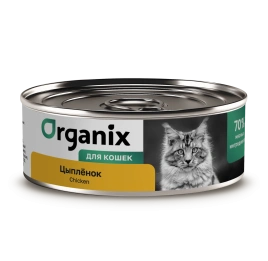 Влажный корм Organix Preventive Line Chicken для кошек, с курицей, 100 г