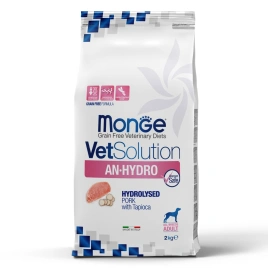 Диетический корм Monge VetSolution Dog An-Hydro для собак, при пищевой непереносимости, 2 кг