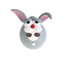 Игрушка Homepet Bubble для собак, заяц с пищалкой латекс, 12 см х 10 см х 7,5 см