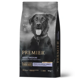Сухой корм Premier Dog Salmon & Turkey Adult Medium для собак средних пород, 10 кг