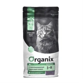 Сухой корм Organix Sterilised Turkey для стерилизованных кошек, с индейкой, 800 г