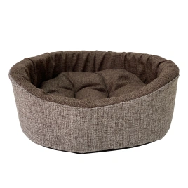 Лежак Homepet для домашних животных, Жаккард Wool №2 коричневый, 49 см х 43 см х 17 см