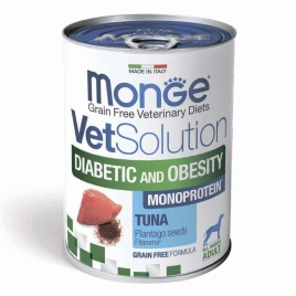 Диетический корм Monge VetSolution Dog Diabetic and Obesity для собак, при сахарном диабете, 400 г