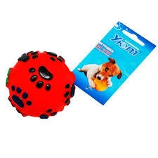 Игрушка Уют для собак, разноцветный с лапками виниловый, 6,5 см