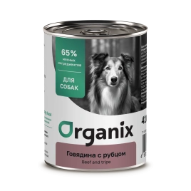 Влажный корм Organix Preventive Line Beef & Tripe для собак, с говядиной и рубцом, 410 г