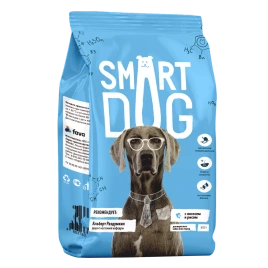 Сухой корм Smart Dog Salmon & Vegetables для взрослых собак всех пород, с лососем и овощами, 800 г