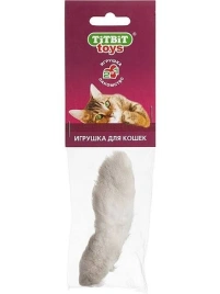 Игрушка Titbit лапка пушистая для кошек, мягкая упаковка, 16 г