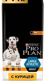 Сухой корм PRO PLAN Chicken для взрослых собак крупных пород с атлетическим телосложением, с высоким содержанием курицы, 18 кг