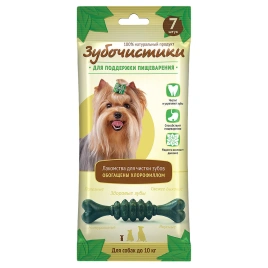 Лакомство Зубочистики жевательная косичка для собак мелких пород, 60 г
