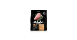 Сухой корм ALPHAPET Superpremium Turkey & Rice для взрослых собак мелких пород, с индейкой и рисом, 7 кг