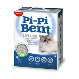 Наполнитель Pi-Pi Bent DeLuxe Magic White для кошачьих туалетов, комкующийся, 5 л