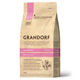 Сухой корм Grandorf Lamb & Turkey Kitten Ягненок с индейкой для котят, 2 кг