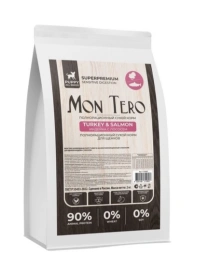 Сухой корм Mon Tero Superpremium Puppy Turkey & Salmon для щенков, с индейкой и лососем, 2 кг
