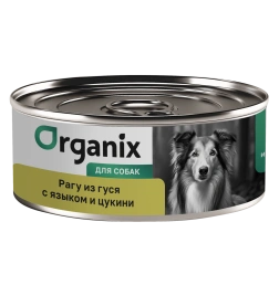 Влажный корм Organix Preventive Line для собак Рагу из гуся с языком и цуккини, 100 г