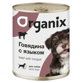 Влажный корм Organix Preventive Line Beef для собак говядина с языком, 850 г