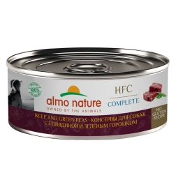 Влажный корм Almo Nature для собак с говядиной и зеленым горошком, 100 г