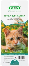 Трава Titbit Лакомый Кусочек для проращивания пшеница, 50 г