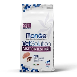 Диетический корм Monge VetSolution Cat Gastrointestinal для кошек, при заболеваниях ЖКТ, 400 г