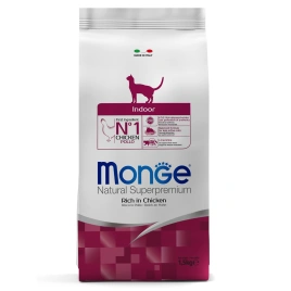 Сухой корм Monge Cat Daily Line Indoor Chicken для домашних кошек с курицей, 1,5 кг