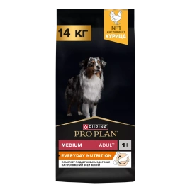Сухой корм PRO PLAN Chicken для взрослых собак средних пород, с высоким содержанием курицы, 14 кг