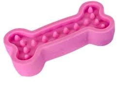 Игрушка Homepet Foam TPR Puppy для собак, косточка розовая, 13 см х 6 см