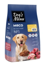 Сухой корм Dog`s Menu Adult Hypoallergenic Turkey для взрослых собак гипоаллергенный, с индейкой, 10 кг