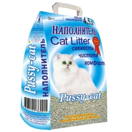 Наполнитель Pussy-Cat цеолитовый впитывающий для кошачьих туалетов, 4,5 л
