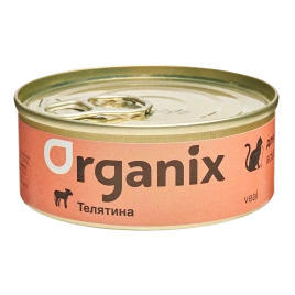 Влажный корм Organix Preventive Line Veal для кошек, с телятиной, 100 г