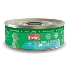 Влажный корм Четвероногий Гурман Lamb & Meat Assortment для собак, с ягненком и мясным ассорти, 100 г