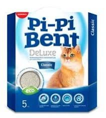 Наполнитель Pi-Pi Bent DeLuxe Fresh Grass для кошачьих туалетов, комкующийся, 12 л