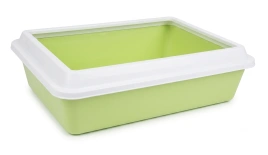 Туалет ZOOexpress Lux для кошек, с рамкой, 4 см х 12 см