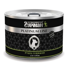Влажный корм Четвероногий Гурман Platinum line Tripe для собак, с говяжим рубцом в желе, 525 г