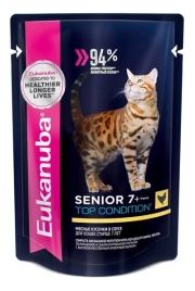 Влажный корм Eukanuba Top Condition для взрослых кошек с курицей, 0.1 кг