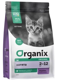 Сухой корм Organix Kitten Turkey & Vegetables для котят, с индейкой, фруктами и овощами, 1,5 кг