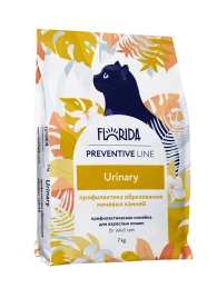 Сухой корм FLORIDA Urinary для кошек для профилактики образования мочевых камней, 7 кг
