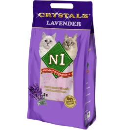 Наполнитель №1 Crystals Lavender для кошачьих туалетов, силикагелевый, 5 л