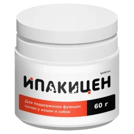 Добавка Apicenna для поддержания функции почек у кошек и собак, Ипакицен, 60 г