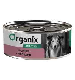 Влажный корм Organix Preventive Line Turkey & Vegetables для собак Индейка с овощным ассорти, с индейкой и овощами, 100 г
