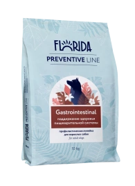 Сухой корм FLORIDA Gastrointestinal для собак для поддержание здоровья пищеварительной системы, 10 кг
