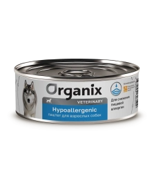 Влажный корм Organix Veterinary Hypoallergeniс для взрослых собак при пищевой аллергии, 100 г
