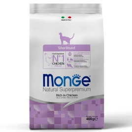 Сухой корм Monge Cat Daily Line Urinary Chicken для кошек, для профилактики мочекаменной болезни с курицей, 400 г
