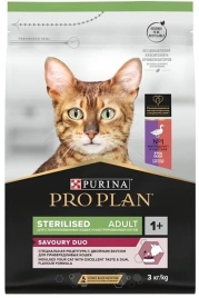Сухой корм PRO PLAN Duck & Liver для взрослых стерилизованных кошек и кастрированных котов, с высоким содержанием утки и печенью, 3 кг
