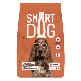 Сухой корм Smart Dog Turkey для взрослых собак всех пород с чувствительным пищеварением, с индейкой, 800 г