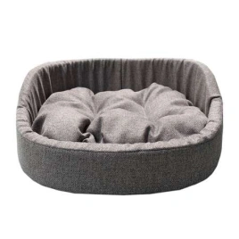 Лежак Homepet для домашних животных, Жаккард Rosy grey №2 розово-серый, 49 см х 43 см х 17 см
