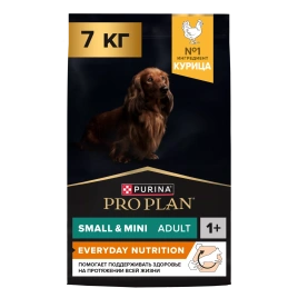 Сухой корм PRO PLAN Chicken для взрослых собак мелких и карликовых пород, с высоким содержанием курицы, 7 кг