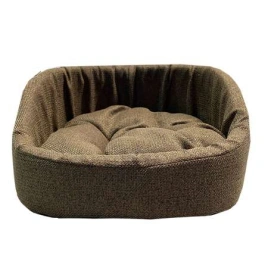 Лежак Homepet Espresso для домашних животных, Жаккард Krona №4, 64 см х 50 см х 18 см