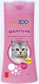 Шампунь Доктор Zoo для короткошерстных кошек, 250 мл